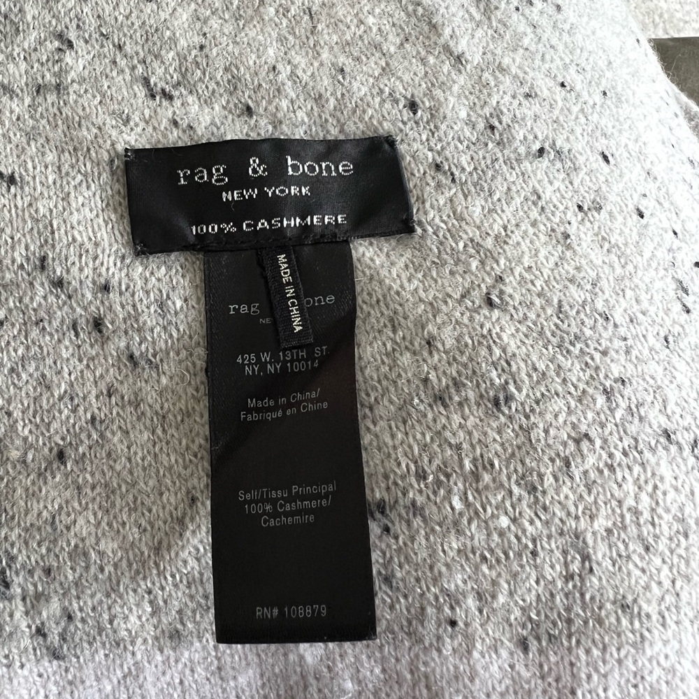 Rag & Bone Speckled 100% Cashmere Scarf